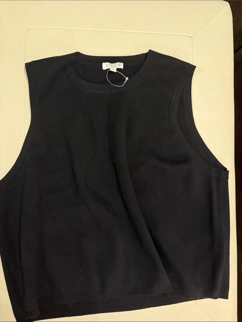 J. Crew Black Sleeveless Knit Tank